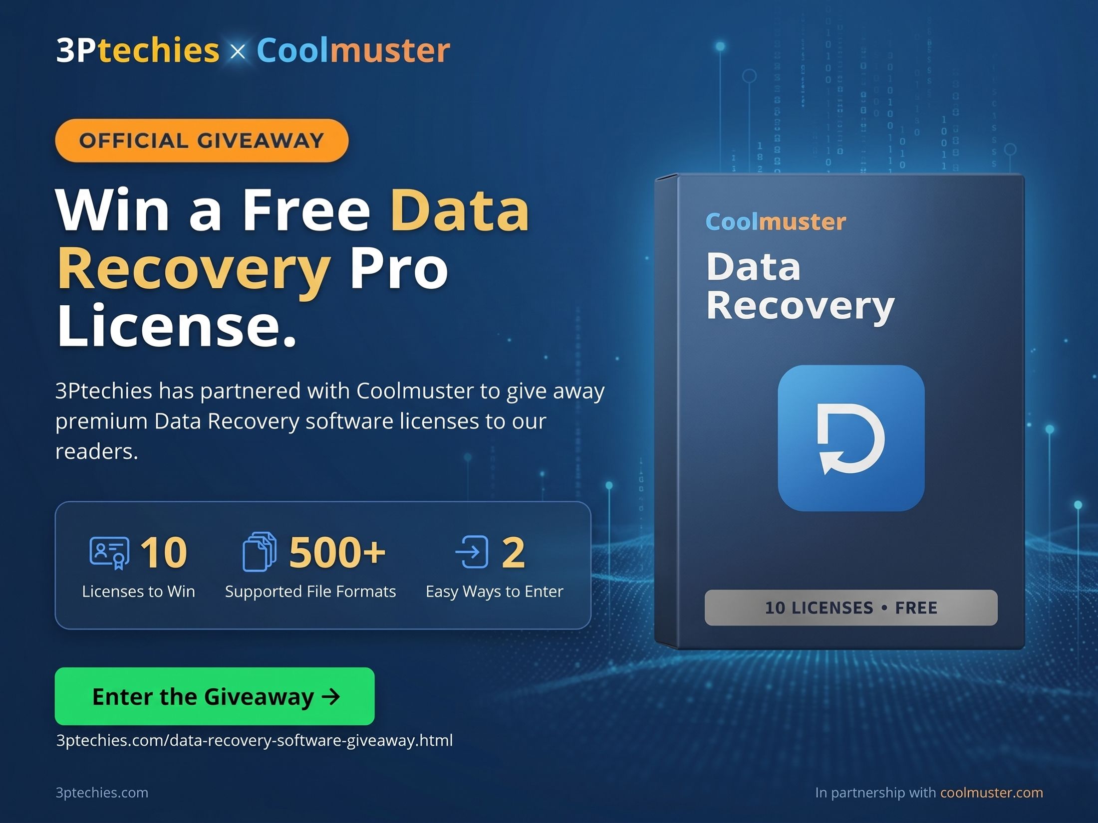 3ptechies Coolmuster Data Recovery Giveaway