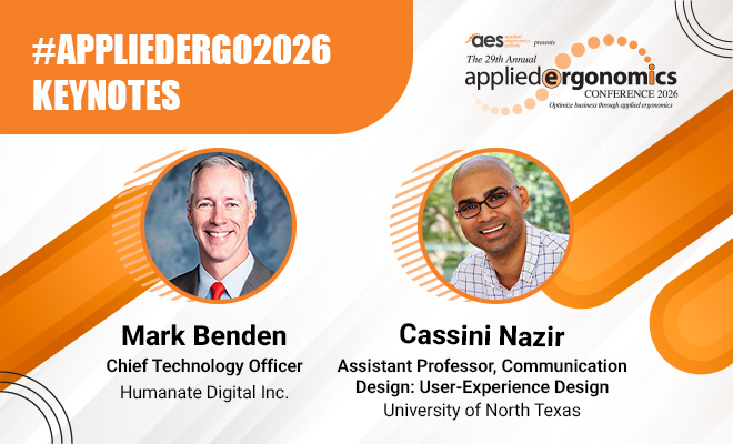 Applied Ergonomics Conference keynote speakers.