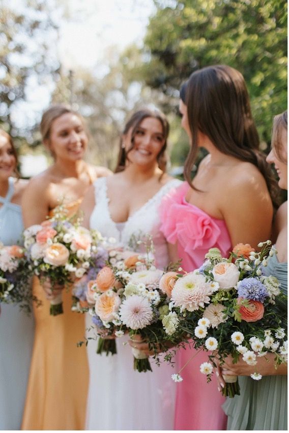 Bride and Bridesmaids