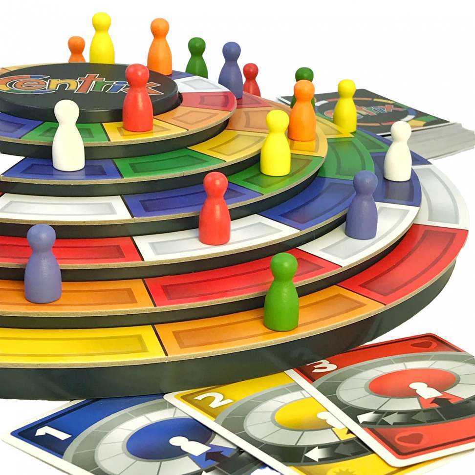 Centrix Close Up With Pawns On Rings
