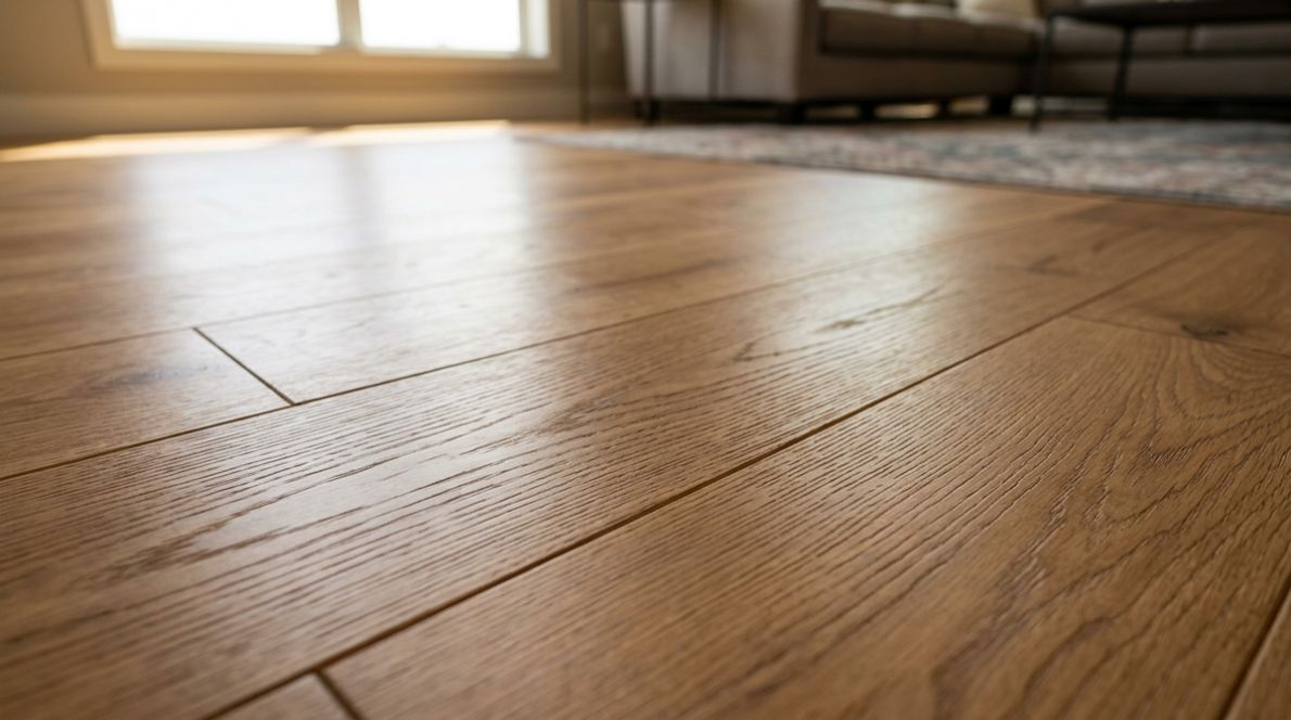 Freshly Installed Hardwood Flooring