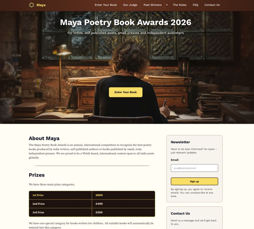 Maya Poetry Book Awards