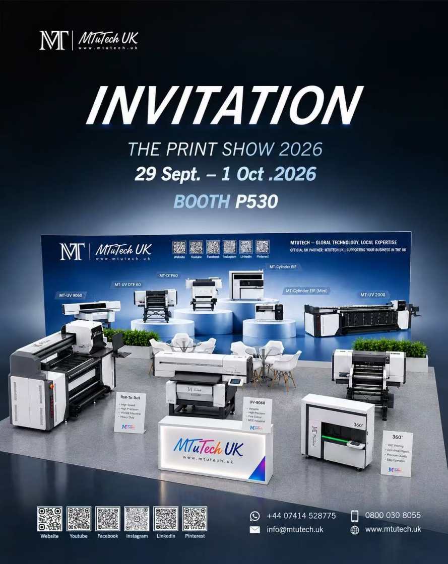 MTuTech UK The Print Show 2026 Invite