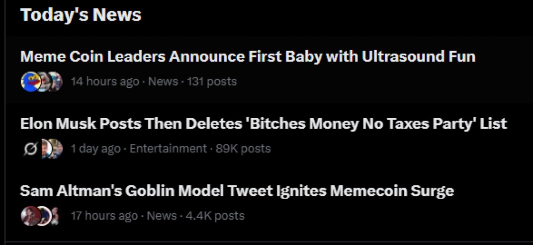 News of the Baby Exploded on the Front Page of X