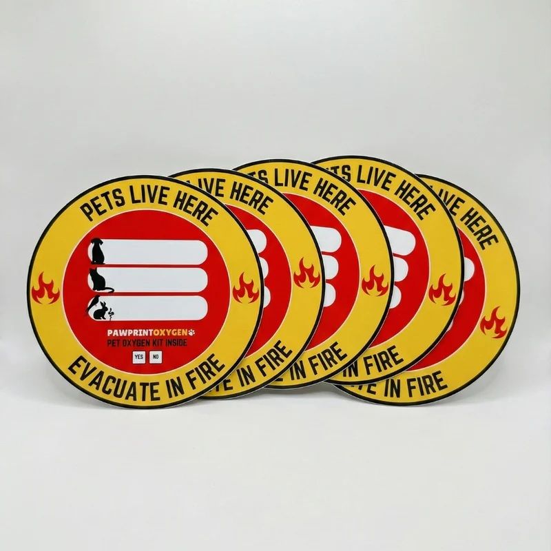 Pet Alert Fire Rescue Window Decal