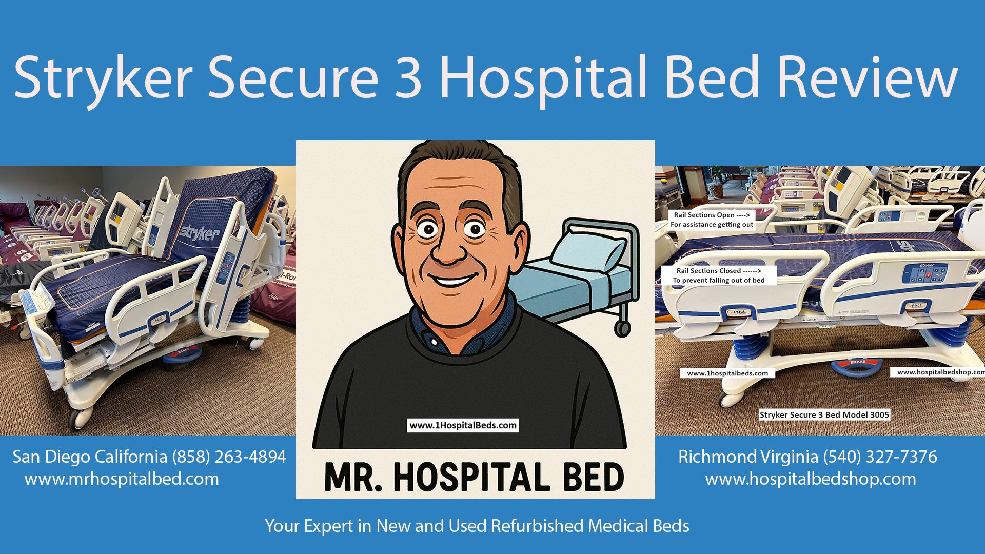 Stryker Secure 3 Hospital Bed Review Mr Hospital B